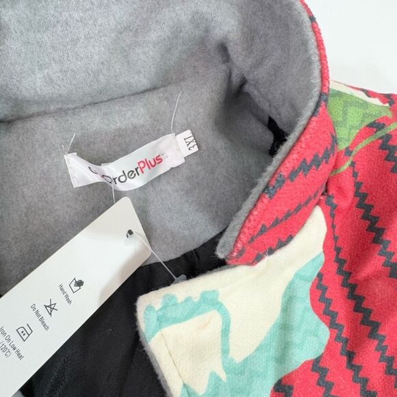 Order Plus Coat Women 3XL Jacket Long Multicolor Southwest Art to Wear Artsy new - Picture 4 of 8